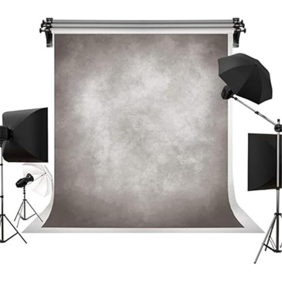 5x7ft Vintage Backdrops Abstract Grey Portrait Photo Backdrop for Photography - Picture 7 of 7